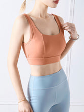 Load image into Gallery viewer, Square Neck Wide Strap Active Bra
