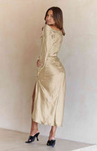 Load image into Gallery viewer, Cowl Neck Long Sleeve Maxi Dress
