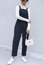 Load image into Gallery viewer, Button Detail Corduroy Overalls with Side Pockets
