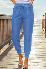 Load image into Gallery viewer, Elastic Waist Cropped Jogger Pants with Pockets
