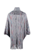 Load image into Gallery viewer, Fringe Detail Printed Poncho
