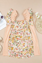 Load image into Gallery viewer, Ruffled Floral Square Neck Blouse
