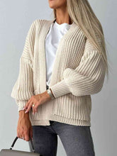 Load image into Gallery viewer, Open Front Dropped Shoulder Cardigan
