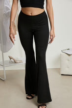 Load image into Gallery viewer, Cotton Bleu Try Me Full Size Elastic Waist Flare Pants
