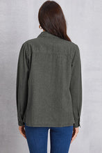 Load image into Gallery viewer, Collared Neck Button Up Denim Top
