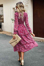 Load image into Gallery viewer, Smocked Flounce Sleeve Midi Dress

