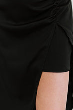 Load image into Gallery viewer, Hyfve Glam It Up Ruched Satin Tulip Hem Skirt
