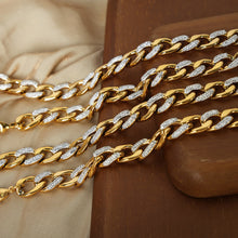 Load image into Gallery viewer, Zircon Titanium Steel Chunky Chain Necklace
