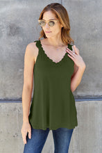 Load image into Gallery viewer, Basic Bae Full Size Lace Detail V-Neck Cutout Cami
