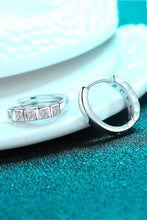 Load image into Gallery viewer, Always Chic Sterling Silver Moissanite Huggie Earrings
