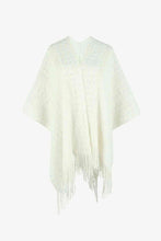 Load image into Gallery viewer, Open Front Fringe Hem Poncho
