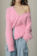 Load image into Gallery viewer, Button Up Dropped Shoulder Cardigan
