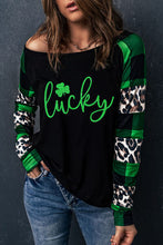 Load image into Gallery viewer, LUCKY Plaid Long Sleeve T-Shirt

