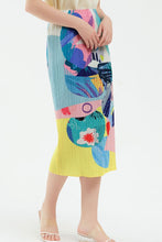 Load image into Gallery viewer, Mixed Print Accordion Pleated Midi Skirt
