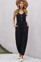 Load image into Gallery viewer, Pocketed Tie-Waist Jumpsuit
