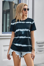 Load image into Gallery viewer, Tie Dye Stripes Basic T-Shirt
