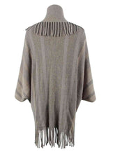 Load image into Gallery viewer, Fringe Detail Open Front Poncho
