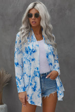 Load image into Gallery viewer, Tie-Dye Open Front Long Sleeve Cardigan
