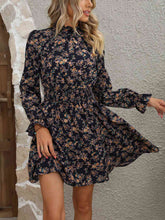 Load image into Gallery viewer, Mock Neck Flounce Sleeve Dress
