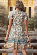Load image into Gallery viewer, Bohemian Flutter Sleeve Surplice Dress
