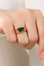 Load image into Gallery viewer, Inlaid Natural Stone Stainless Steel Ring
