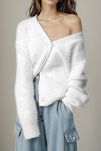 Load image into Gallery viewer, Button Up Dropped Shoulder Cardigan
