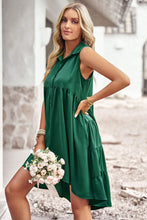 Load image into Gallery viewer, Button Down Collared Sleeveless Dress
