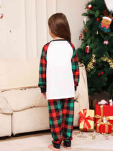 Load image into Gallery viewer, Reindeer Graphic Top and Plaid Pants Set
