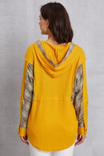 Load image into Gallery viewer, Plaid Waffle-Knit Half Button Hoodie
