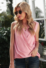 Load image into Gallery viewer, Ruched Surplice Neck Tank
