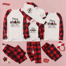 Load image into Gallery viewer, MERRY CHRISTMAS Graphic Top and Plaid Pants Set
