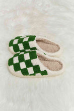 Load image into Gallery viewer, Melody Checkered Print Plush Slide Slippers
