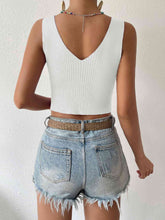 Load image into Gallery viewer, Twisted Cropped Knit Tank
