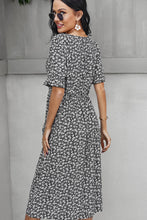 Load image into Gallery viewer, Ditsy Floral Button Down Midi Dress with Pockets
