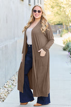 Load image into Gallery viewer, Basic Bae Full Size Open Front Long Sleeve Cover Up
