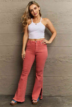 Load image into Gallery viewer, RISEN Bailey Full Size High Waist Side Slit Flare Jeans
