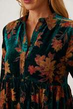 Load image into Gallery viewer, Floral Button Up Collared Neck Shirt Dress
