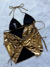 Load image into Gallery viewer, Tied Halter Neck Three-Piece Bikini Set
