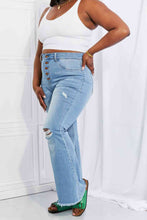 Load image into Gallery viewer, Vibrant MIU Full Size Jess Button Flare Jeans
