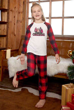 Load image into Gallery viewer, MERRY CHRISTMAS Graphic Top and Plaid Pants Set
