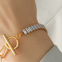 Load image into Gallery viewer, Zircon Titanium Steel Closure Bracelet
