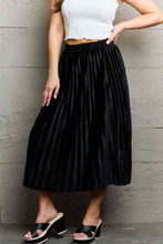 Load image into Gallery viewer, Ninexis Accordion Pleated Flowy Midi Skirt
