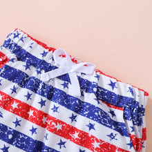 Load image into Gallery viewer, Kids USA Graphic Tee and Star and Stripe Shorts Set
