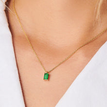 Load image into Gallery viewer, Titanium Steel Inlaid Zircon Pendant Necklace
