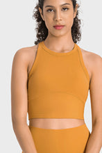 Load image into Gallery viewer, Racerback Cropped Sports Tank
