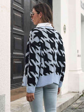 Load image into Gallery viewer, Houndstooth Button Down Cardigan
