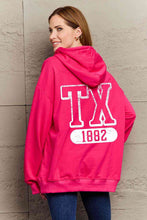 Load image into Gallery viewer, Simply Love Simply Love Full Size TX 1882 Graphic Hoodie
