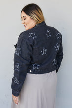 Load image into Gallery viewer, Sweet Generis Star-Crossed Full Size Run Cropped Denim Jacket
