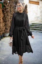 Load image into Gallery viewer, Swiss Dot Tie Waist Dress
