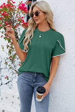 Load image into Gallery viewer, Round Neck Petal Sleeve T-Shirt
